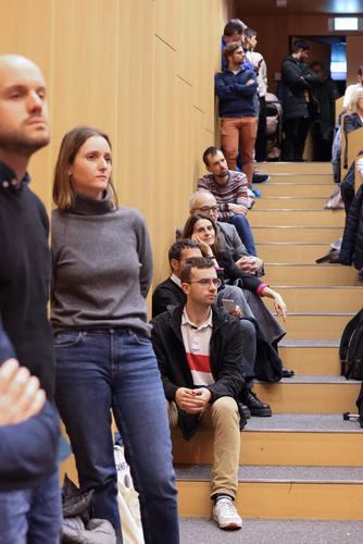 Introduction by Dean Katrin Beyer and Prof. Stephen Foster (President of the International Federation for Structural Concrete, fib). Lecture by Prof. Aurelio Muttoni, conclusion by Prof. Andreas Mortensen (EPFL Associate Vice President for Research).
