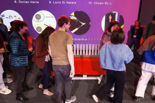 The 14 PhD Students finalists of the competition My Thesis in 180 seconds (MT180)  present their research in simple, straightforward terms in 3 minutes exactly, in English or in French, using humour, metaphores and examples.