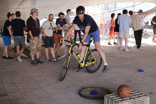 Festive event at the closing of Bike to Work 