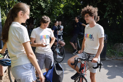 Festive event at the closing of Bike to Work 