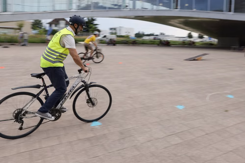 Festive event at the closing of Bike to Work 