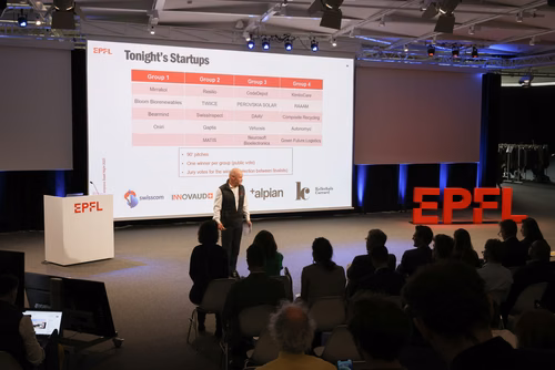 Co-organized by EPFL Alumni, EPFL Vice Presidency for Innovation & venturelab, the Startup Champions Seed Night is an annual startup conference & pitch competition bringing together the most promising entrepreneurs from EPFL and the rest of Switzerland, angel investors, mentors, industry leaders and local researchers and student.