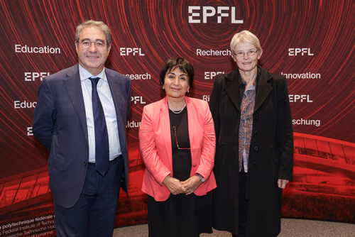 Cérémonie officielle promouvant l'excellence mathématique à l'EPFL, notamment en présence de notre lauréat et notre lauréate du médaille Fields.
