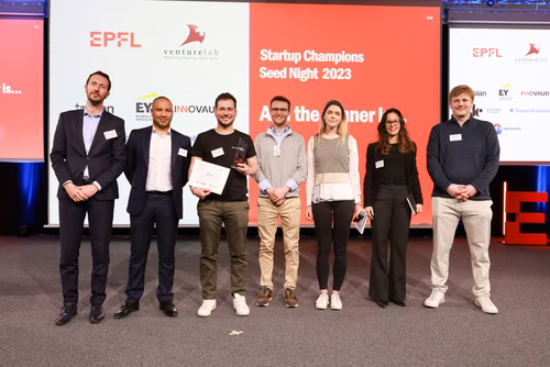 12th edition of the Startup Champions Seed Night 2023 at the Rolex Forum at EPFL