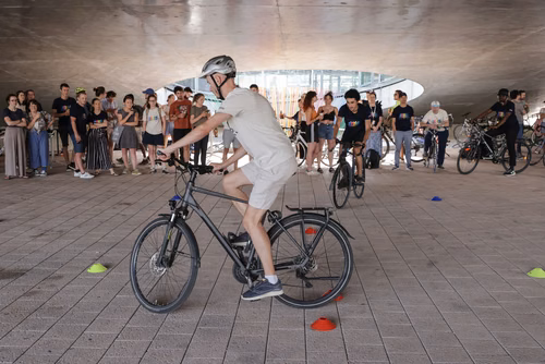 Festive event at the closing of Bike to Work 