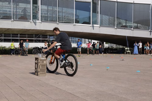 Festive event at the closing of Bike to Work 