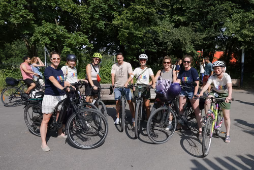 Festive event at the closing of Bike to Work 
