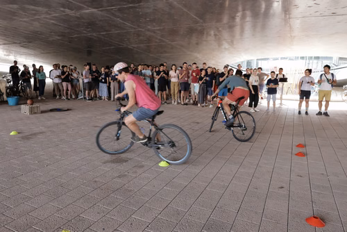 Festive event at the closing of Bike to Work 