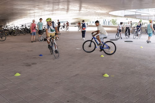 Festive event at the closing of Bike to Work 