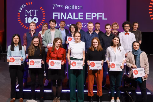 The 14 PhD Students finalists of the competition My Thesis in 180 seconds (MT180)  present their research in simple, straightforward terms in 3 minutes exactly, in English or in French, using humour, metaphores and examples.