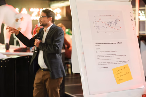 Atelier collaboratif sur la représentation et la compréhension des données, organisé dans le cadre de la journée suisse du digital.