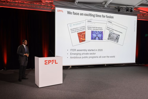 On September 21st, EPFL celebrate the 30th anniversary of its flagship experiment, the Tokamak à Configuration Variable (TCV). Operated by the Swiss Plasma Center as part of the EUROfusion Consortium, it is one of the key European facilities for the ITER project, which aims to demonstrate the scientific and technological feasibility of fusion as an energy source, and the development of DEMO, whose objective is to prove its commercial feasibility. The TCV Tokamak represents a major asset in the global effort
