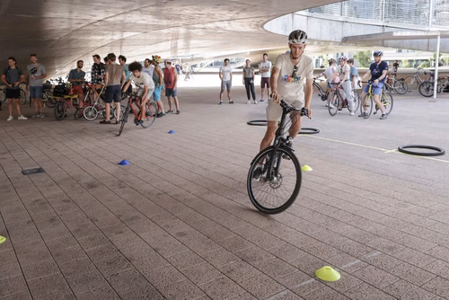 Festive event at the closing of Bike to Work 