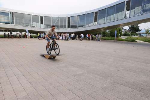Festive event at the closing of Bike to Work 
