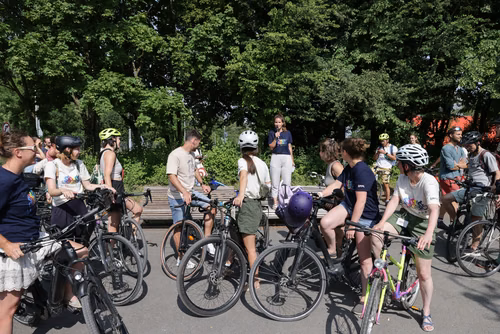 Festive event at the closing of Bike to Work 