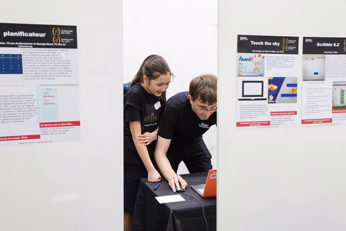 Le Meet up national annuel du Coding club des filles sur le campus de l’EPFL Service de promotion des sciences SPS 