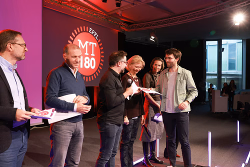 The 14 PhD Students finalists of the competition My Thesis in 180 seconds (MT180)  present their research in simple, straightforward terms in 3 minutes exactly, in English or in French, using humour, metaphores and examples.