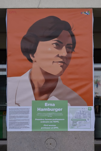 Le 8 mars 2022, à l’occasion de la Journée internationale des droits des femmes, l’EPFL a attribué des noms de femmes scientifiques ou ingénieures pionnières à différentes places, rues et chemins de son campus d’Ecublens.
