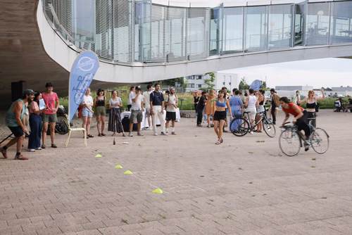 Festive event at the closing of Bike to Work 
