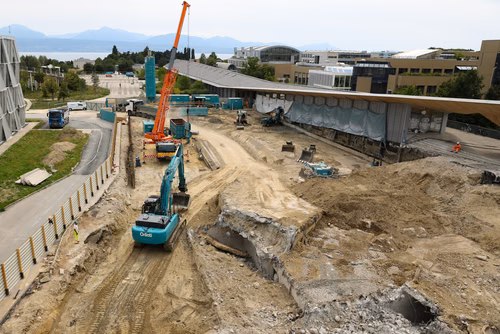 Chantier Double Deck, démolition et terrassement 