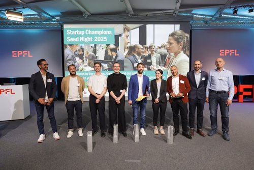 The 14th edition of Startup Champions Seed Night stood out for its celebration of 20 promising startups, competing in a highly anticipated pitch contest. With more than 500 attendees both at EPFL and online, the event united budding entrepreneurs from EPFL and the Canton of Vaud, alongside angel investors, mentors, industry leaders, and researchers. The evening demonstrated the strength of innovation coming out of the region.