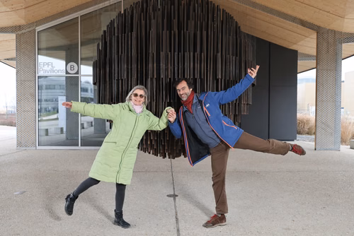 A l'EPFL, Monique Borcard-Sacco et Xavier Gravend-Tirole pratiquent des approches différentes de la méditation mais poursuivent le même but : un plus grand bien-être et une meilleure santé mentale pour les personnes qu’ils embarquent dans ce voyage intérieur.