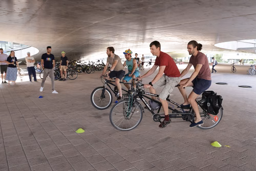 Festive event at the closing of Bike to Work 