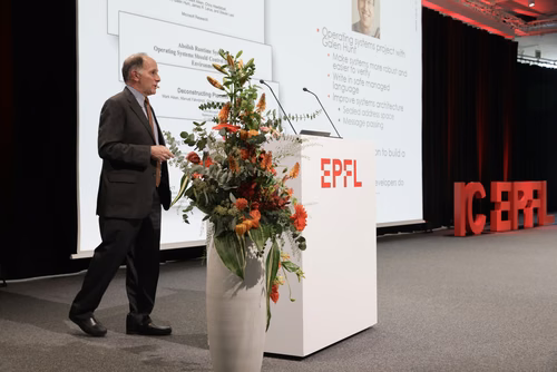 James Larus is a Professor and former Dean of the School of Computer and Communication Sciences (IC) at EPFL. Before joining IC in October 2013, Larus was a researcher, manager, and director in Microsoft Research for over 16 years and an Assistant and Associate Professor in the Computer Sciences Department at the University of Wisconsin, Madison.