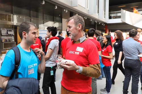 The EDIC Open House is an annual event hosted by the School of Computer & Communication Sciences (IC) at EPFL to help prospective PhD students make an informed decision about their studies.