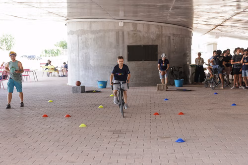 Festive event at the closing of Bike to Work 