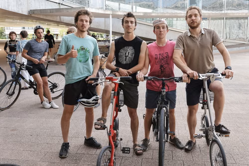Festive event at the closing of Bike to Work 