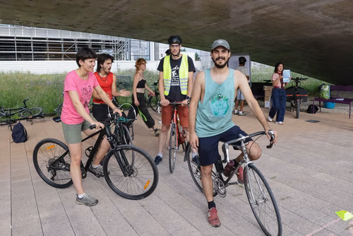 Festive event at the closing of Bike to Work 