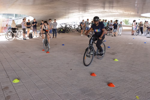 Festive event at the closing of Bike to Work 
