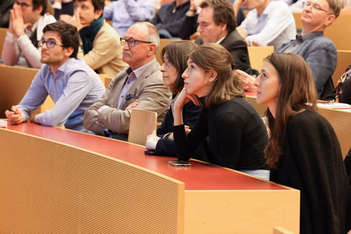 Introduction by Dean Katrin Beyer and Prof. Stephen Foster (President of the International Federation for Structural Concrete, fib). Lecture by Prof. Aurelio Muttoni, conclusion by Prof. Andreas Mortensen (EPFL Associate Vice President for Research).