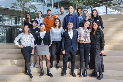 Séance d'information et de présentation des résultats de recherche sur la maladie de Parkinson au Campus Biotech Genève.