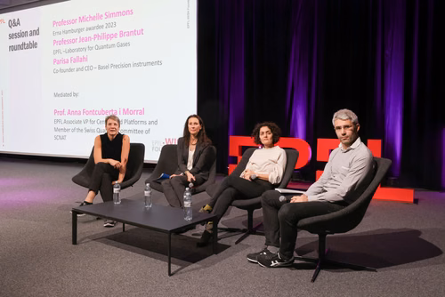La fondation WISH de l’EPFL a choisi de décerner à la physicienne quantique Michelle Simmons le prix Erna Hamburger 2023 pour sa brillante carrière à la pointe de son domaine, ainsi que pour son engagement en faveur de la diversité et des MINT. Une cérémonie de remise de prix se tiendra aujourd'hui à l’EPFL.