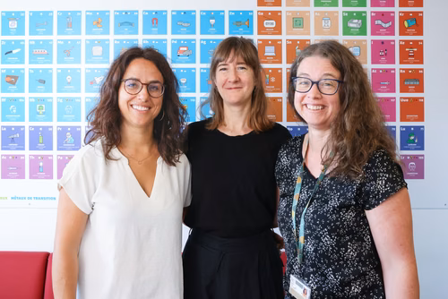Marion Albertini, Fabrizia Dutto et Pauline Ruffiot sont médiatrices scientifiques au Service de promotion des sciences. Ce dernier propose un vaste panel d’activités pour le public et les jeunes, en particulier pour les filles.