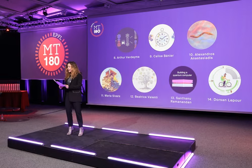 The 14 PhD Students finalists of the competition My Thesis in 180 seconds (MT180)  present their research in simple, straightforward terms in 3 minutes exactly, in English or in French, using humour, metaphores and examples.