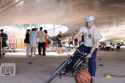 Festive event at the closing of Bike to Work 
