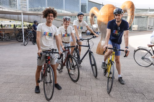 Festive event at the closing of Bike to Work 