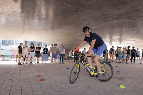 Festive event at the closing of Bike to Work 