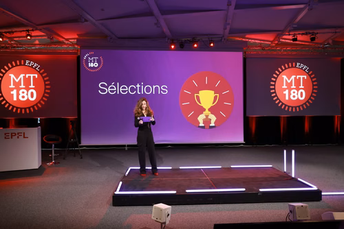 The 14 PhD Students finalists of the competition My Thesis in 180 seconds (MT180)  present their research in simple, straightforward terms in 3 minutes exactly, in English or in French, using humour, metaphores and examples.