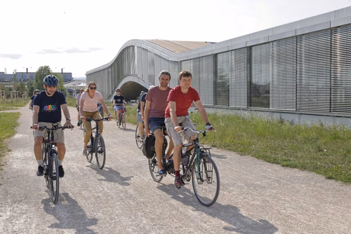Festive event at the closing of Bike to Work 