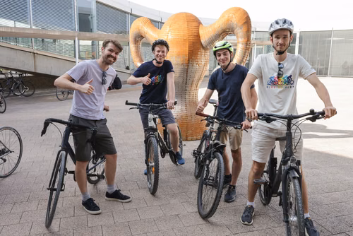 Festive event at the closing of Bike to Work 