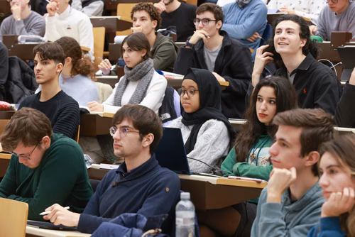Students in auditorium