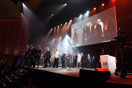 At the graduation ceremony held on Saturday morning, the students received their Master's degree in front of a crowd of 3,000 people made up of family and friends, professors and special EPFL guests.