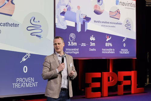 13th edition of the Startup Champions Seed Night 2024 at the Rolex Forum at EPFL.