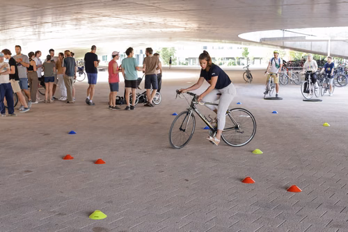 Festive event at the closing of Bike to Work 