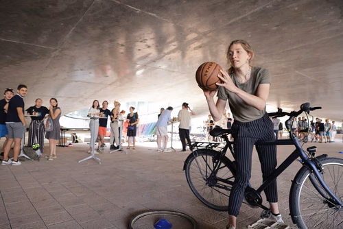 Festive event at the closing of Bike to Work 
