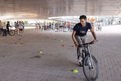 Festive event at the closing of Bike to Work 